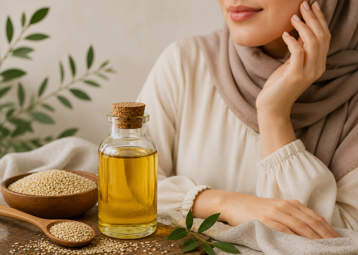 خواص روغن کنجد برای پوست؛ آیا واقعاً باعث جوانسازی و لطافت پوست می‌شود؟